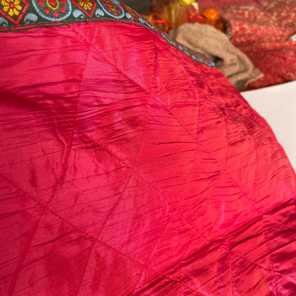 Bolster covers - Fuchsia and Orange - Stunning